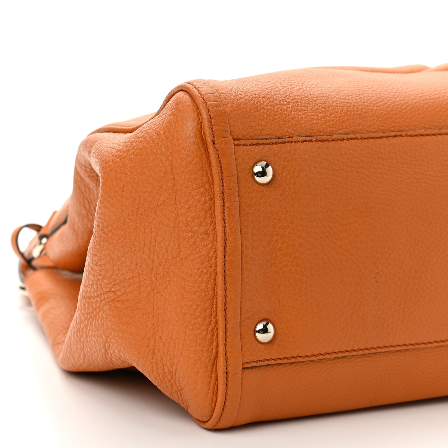 Pebbled Calfskin Medium Soho Shoulder Bag Curcuma