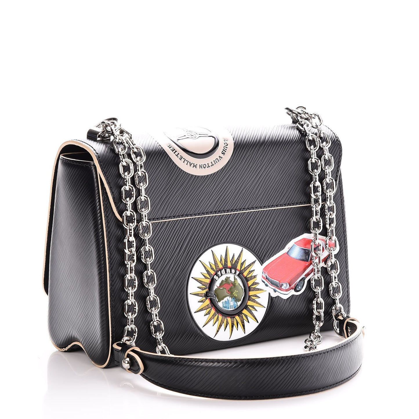Epi World Tour Twist Shoulder Bag MM Black