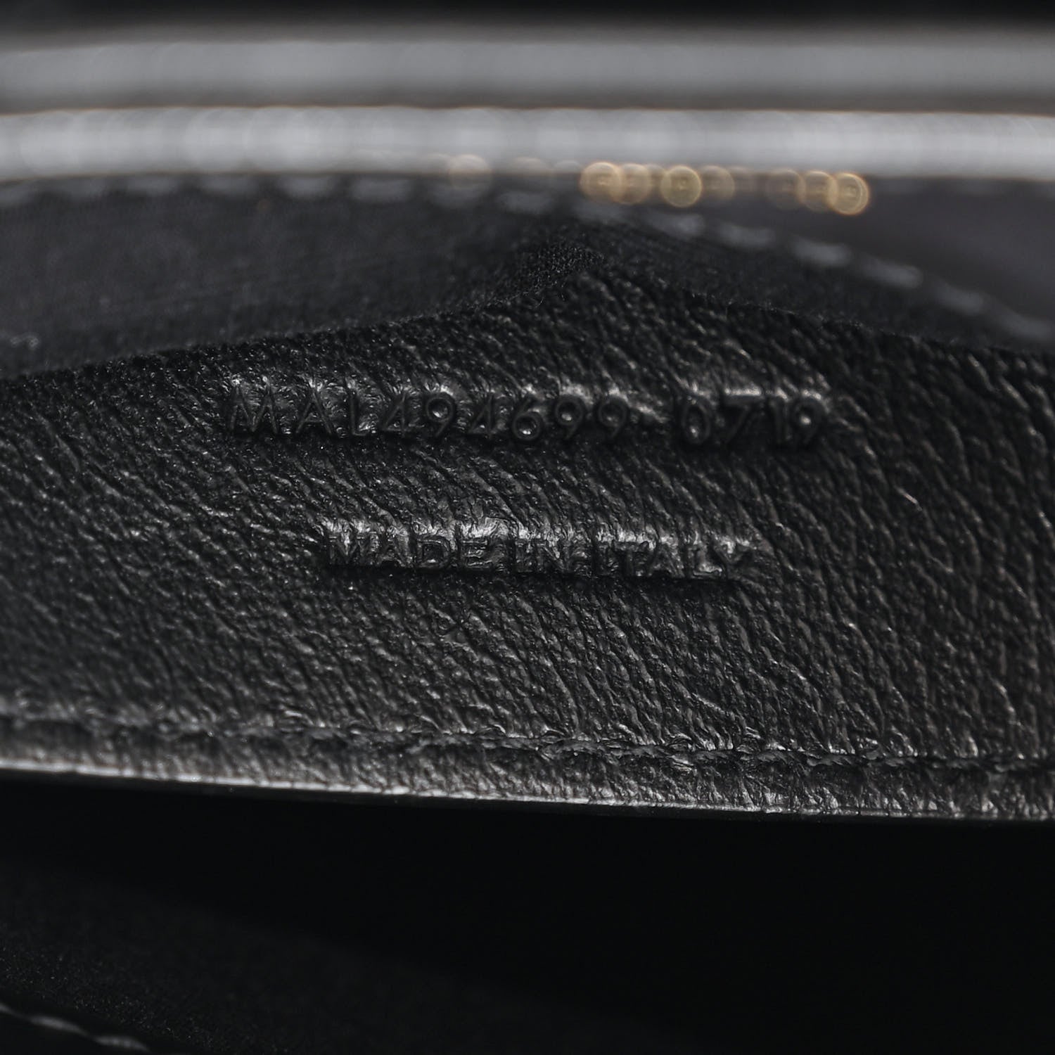 Saint Laurent Calfskin Y Quilted Monogram Small Loulou Chain Satchel Black 7 of 10