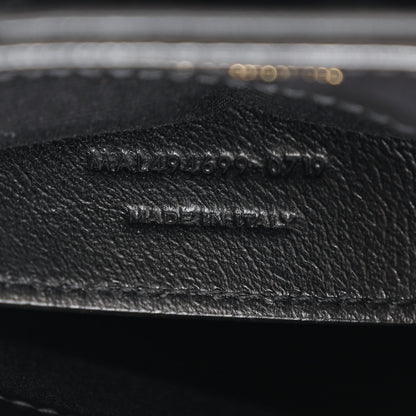 Saint Laurent Calfskin Y Quilted Monogram Small Loulou Chain Satchel Black 7 of 10