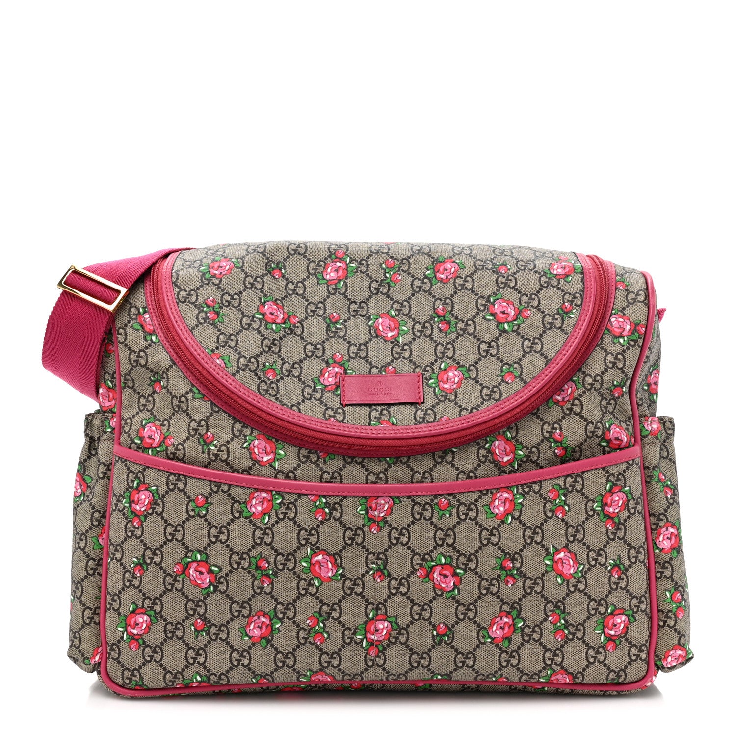 Gucci GG Supreme Monogram Rose Bud Diaper Bag Pink 1 of 16