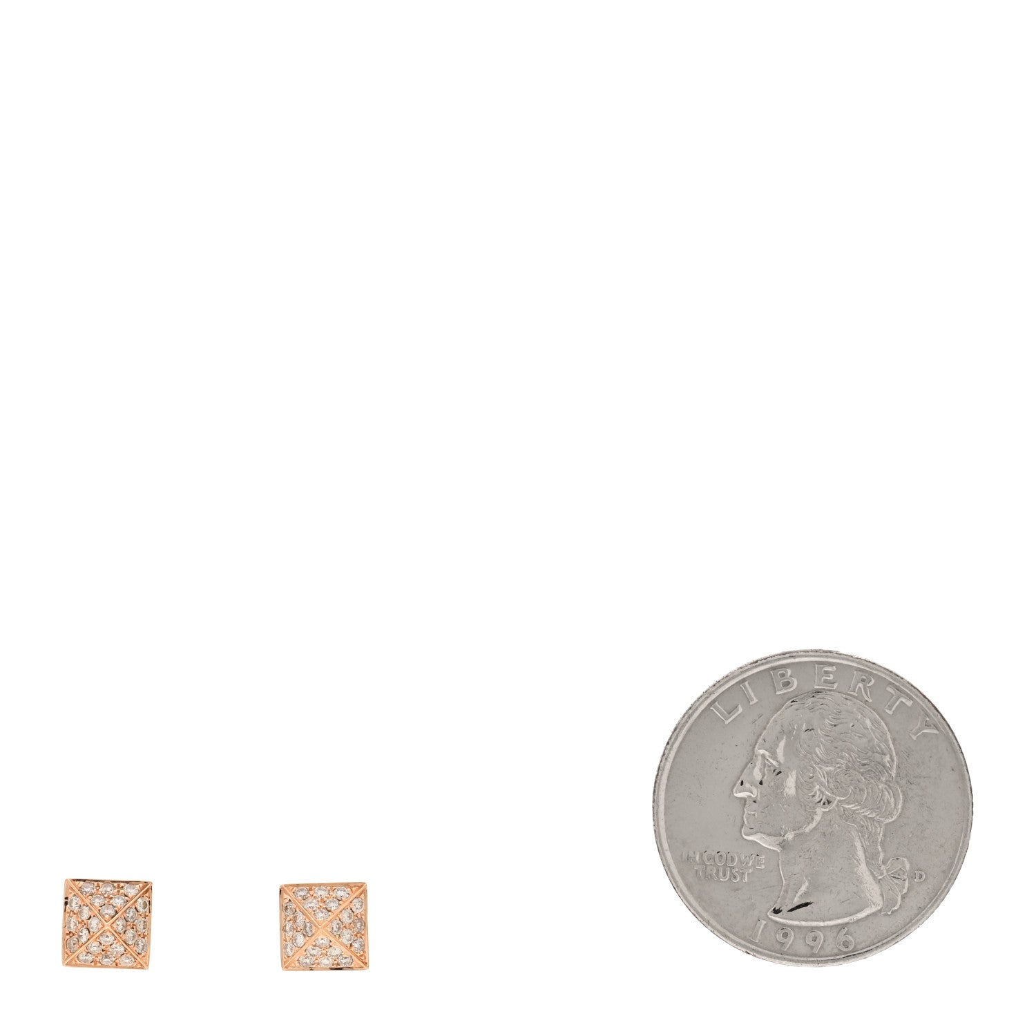 Anita Ko 18K Rose Gold Diamond Spike Earrings 2 of 4