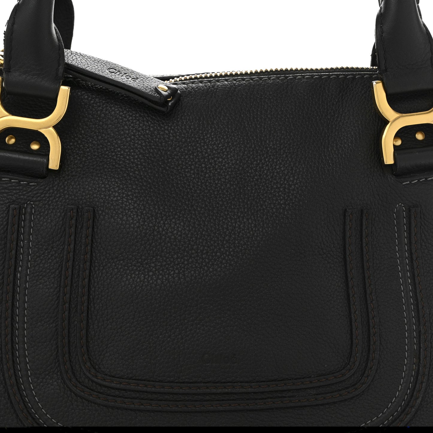 Calfskin Medium Marcie Satchel Black