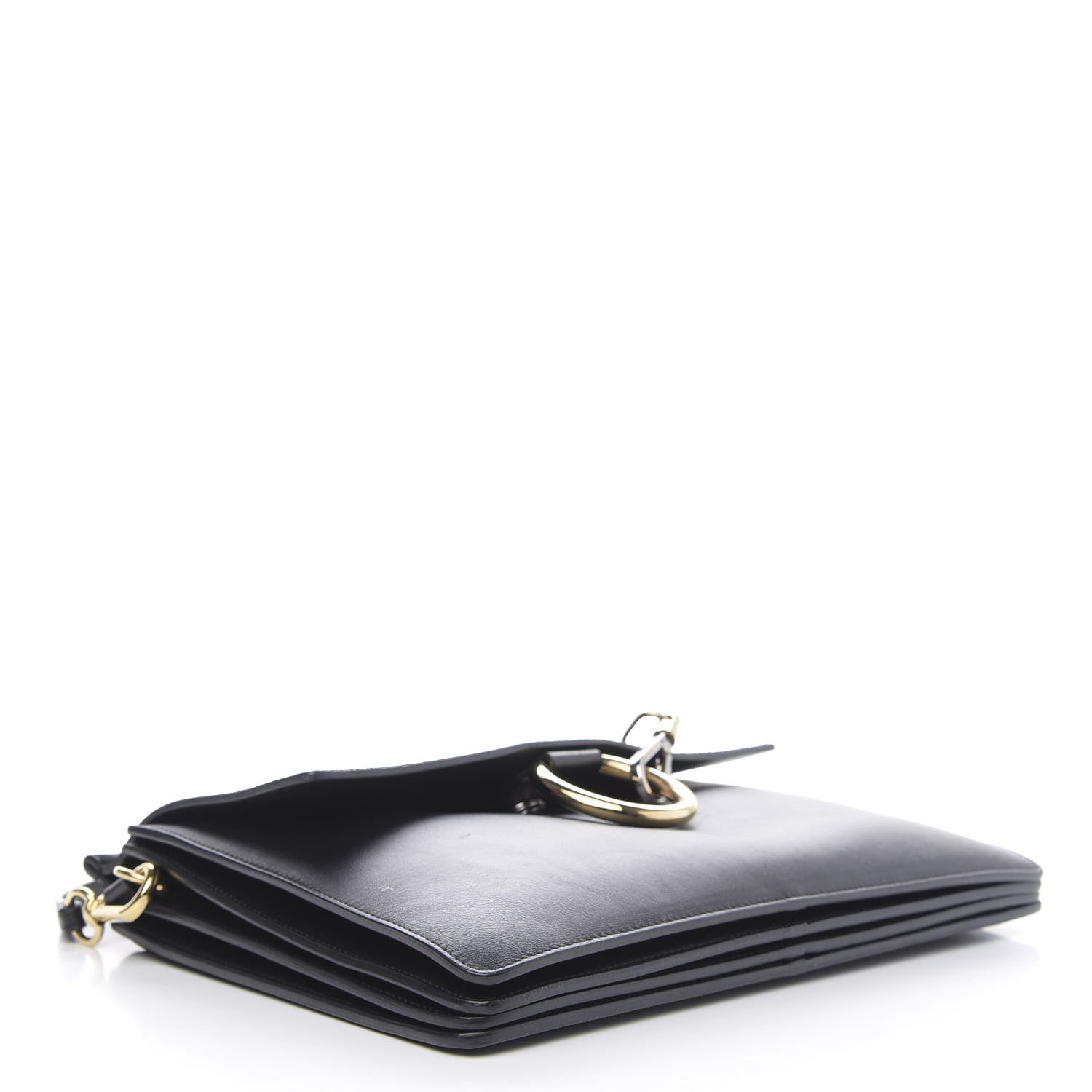 Chloe Suede Calfskin Medium Faye Shoulder Bag Black 4 of 13