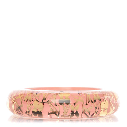 Louis Vuitton Resin Swarovski Medium Inclusion Bracelet GM Rose 1 of 3