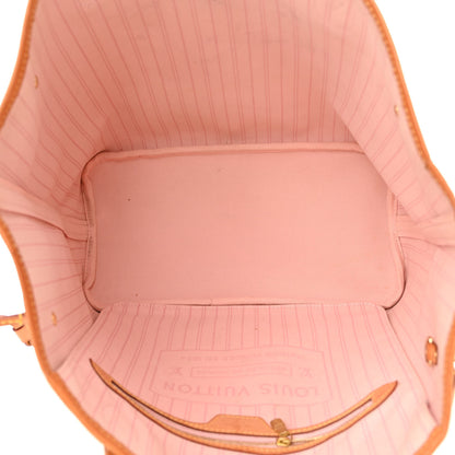 Louis Vuitton Damier Azur Neo Neverfull MM Rose Ballerine 5 of 16