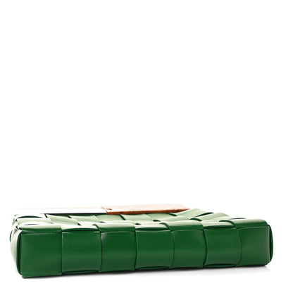 Bottega Veneta Nappa Intrecciato The Snap Clutch Racing Green 7 of 18