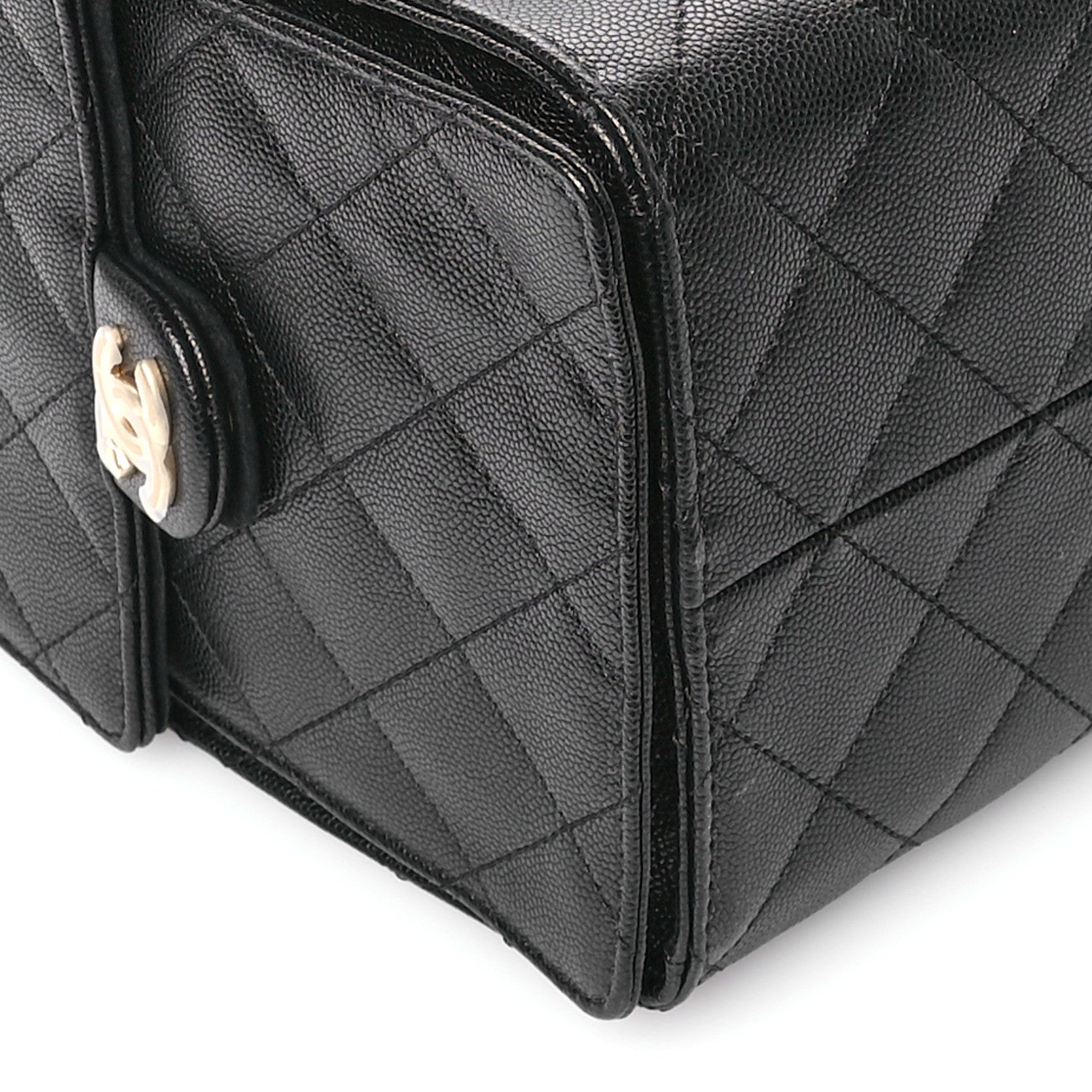 Chanel Caviar Quilted Medium Chanel 25 Handbag Black 9 of 10