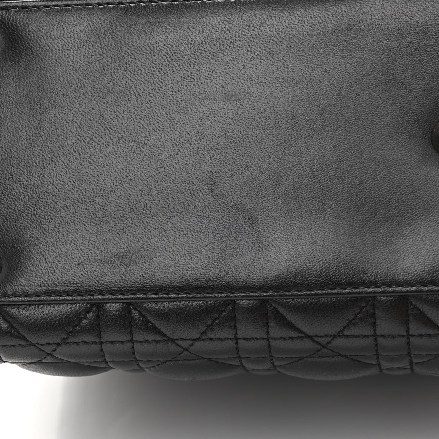 Lambskin Cannage Large Lady Dior Black