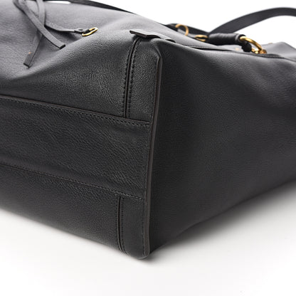 Chloe Smooth Calfskin Medium Milo Shopping Tote Black 7 of 8