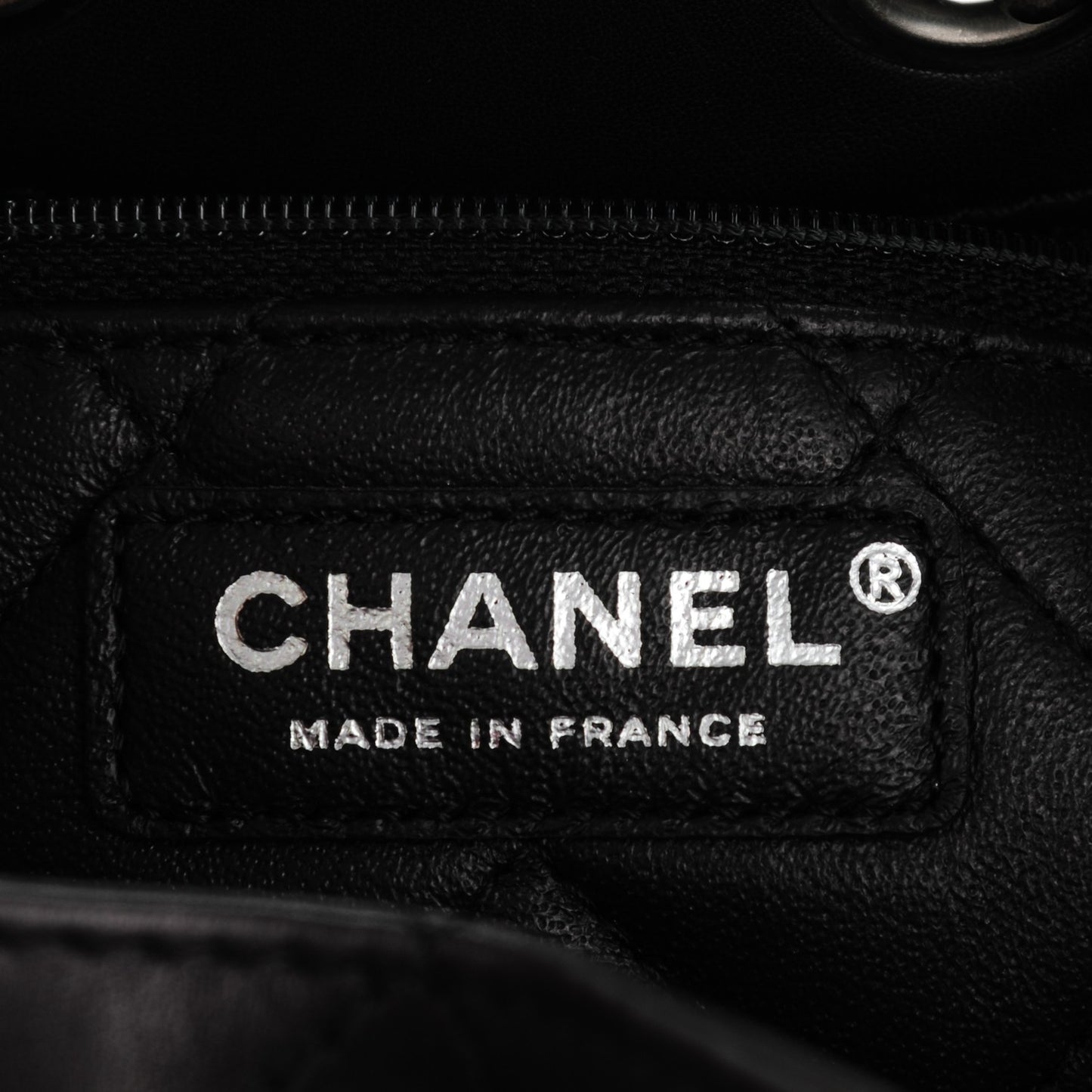 Calfskin Stitched Medium Urban Luxury Drawstring Backpack Black