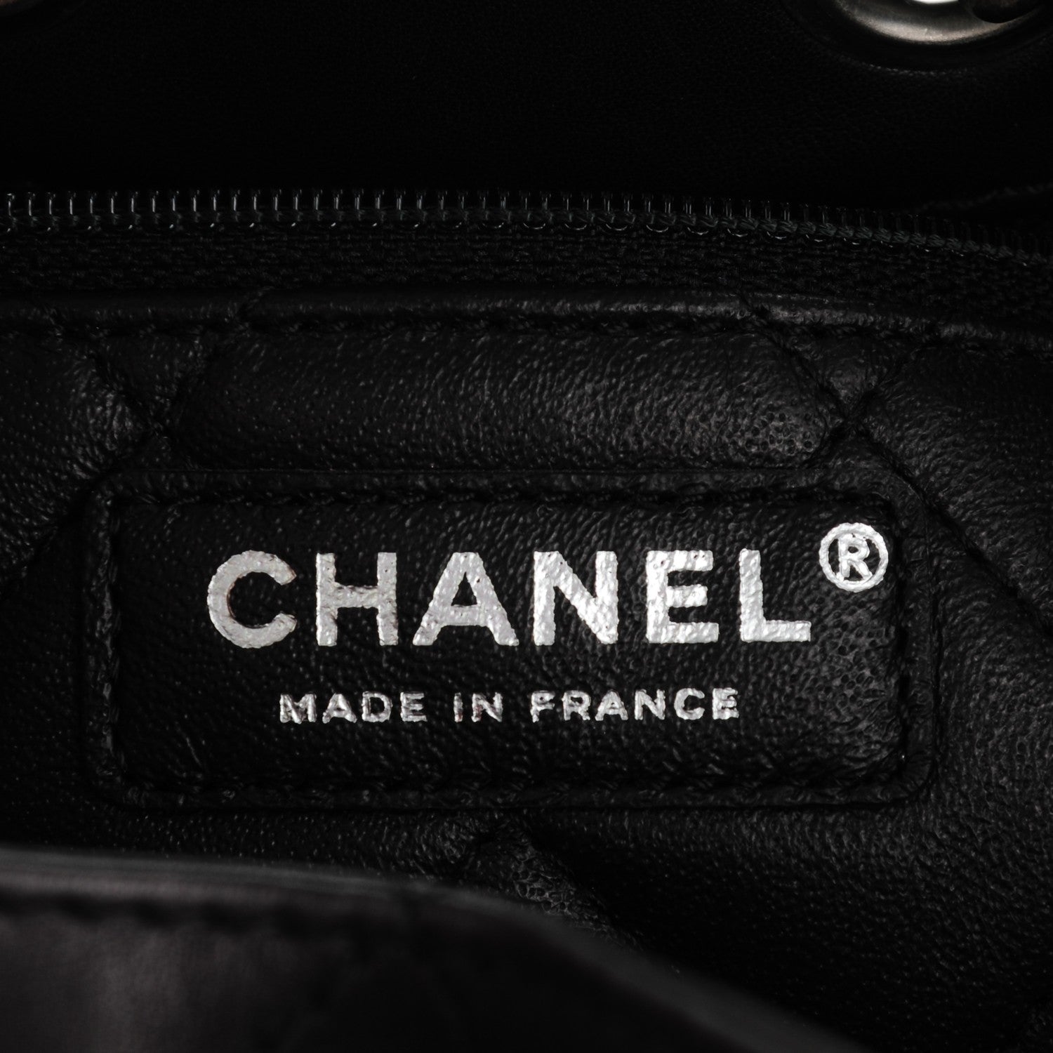 Chanel Calfskin Stitched Medium Urban Luxury Drawstring Backpack Black 6 of 7