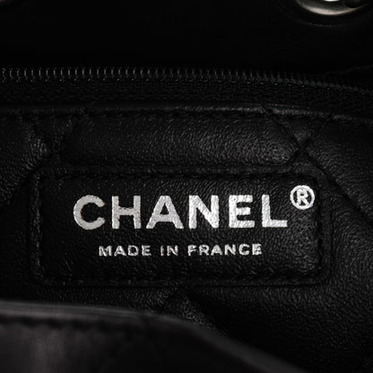 Chanel Calfskin Stitched Medium Urban Luxury Drawstring Backpack Black 6 of 7
