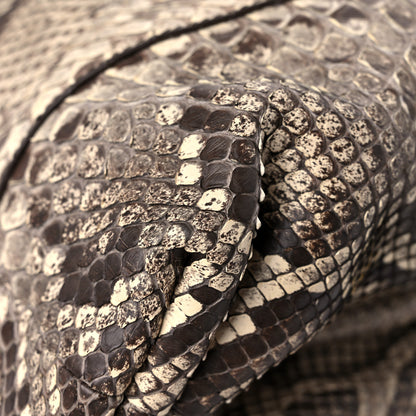 Bottega Veneta Python The Pouch Oversized Clutch Naturale 10 of 11