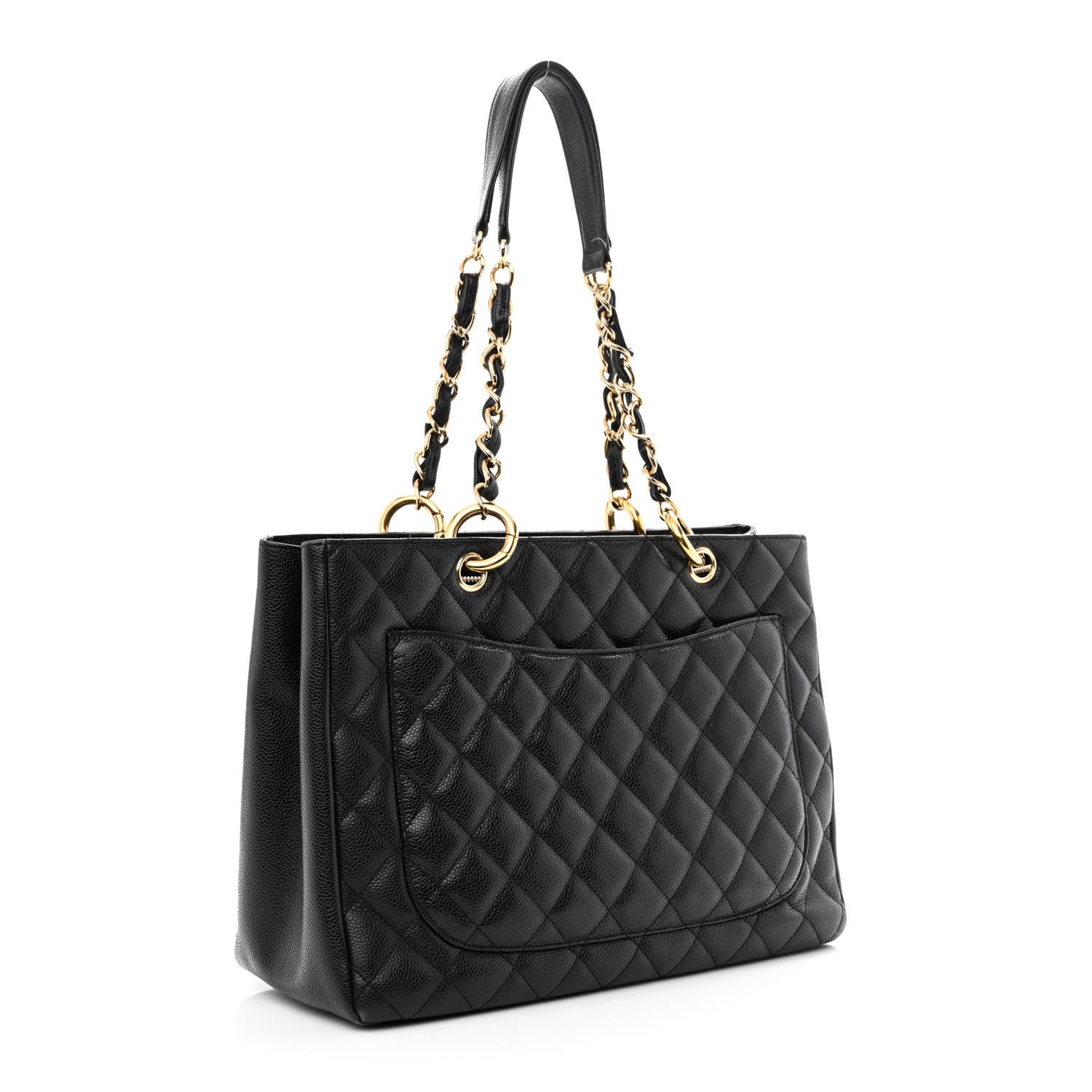 Chanel Caviar Quilted Grand Shopping Tote GST Black 3 of 13
