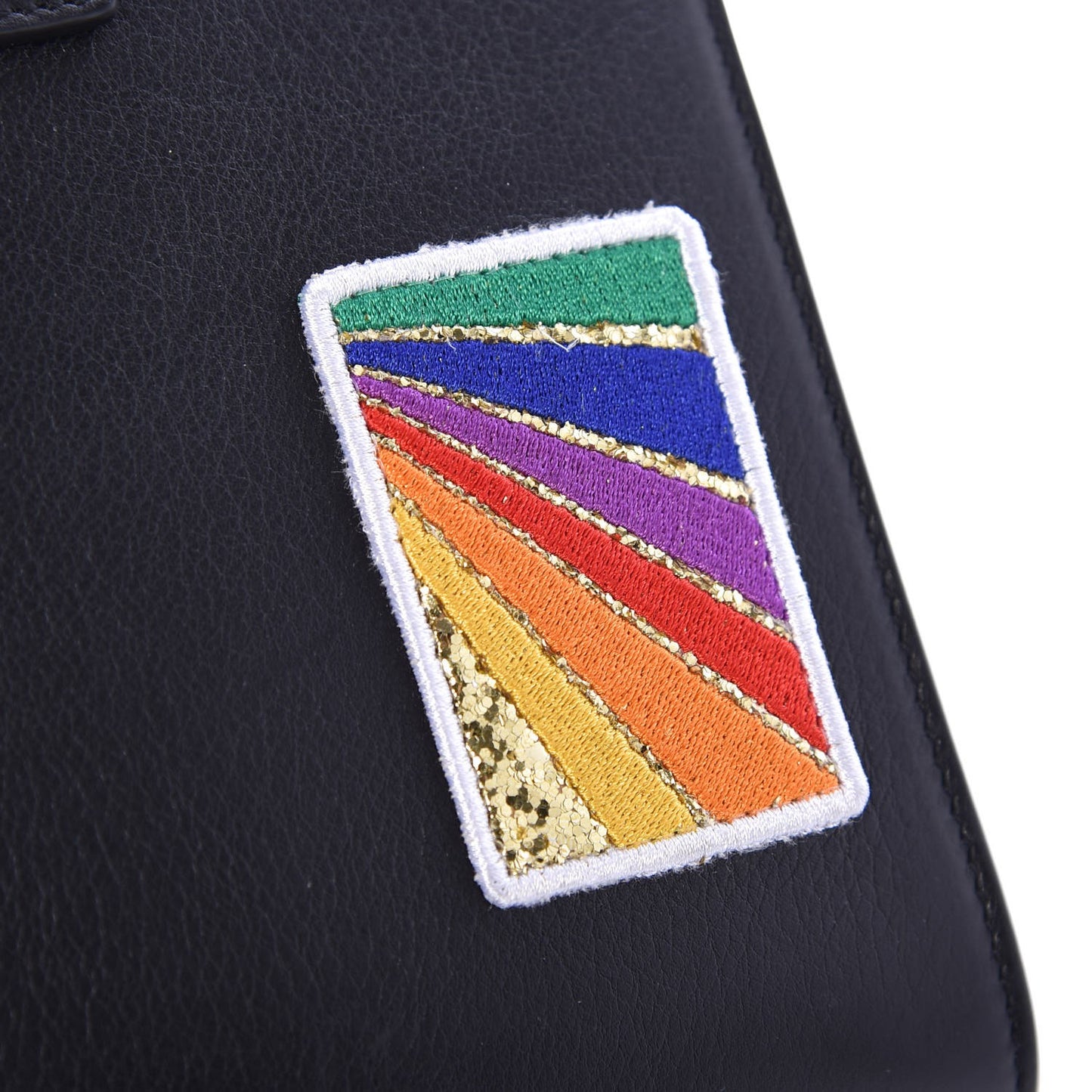 Calfskin Patchwork Baby Sac De Jour Black Multi