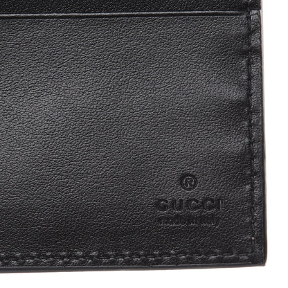 Gucci GG Supreme Monogram Selleria Calfskin Tiger Nice Bi-Fold Wallet Beige Ebony Multicolor Black 6 of 7