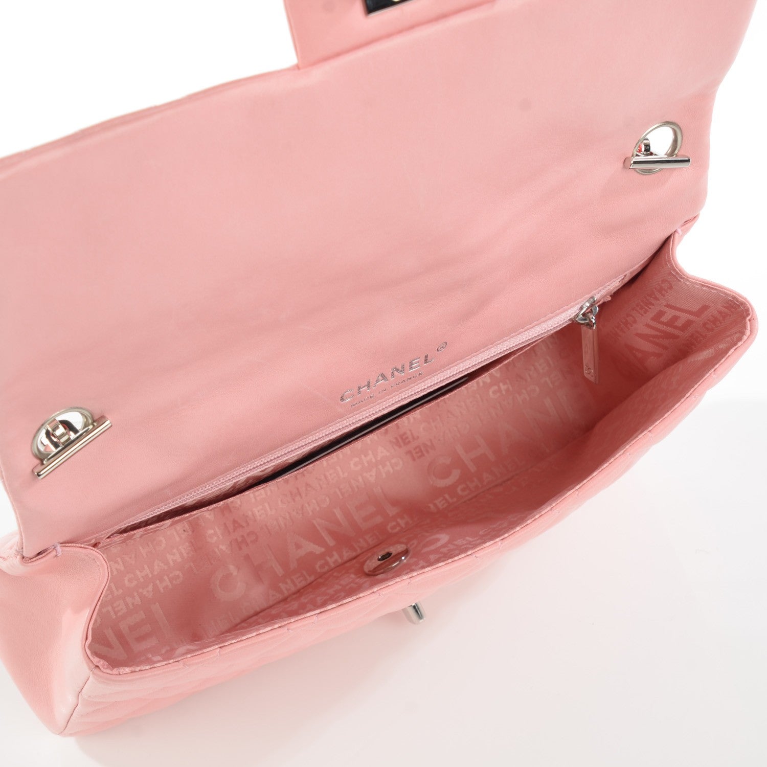 Chanel Lambskin Medium Heart Valentine Flap Pink 7 of 8