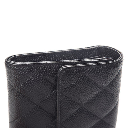 Chanel Caviar Quilted Large Gusset Flap Wallet Black 11 of 12