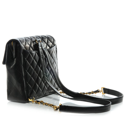 Chanel Lambskin Quilted Backpack Black 3 of 8