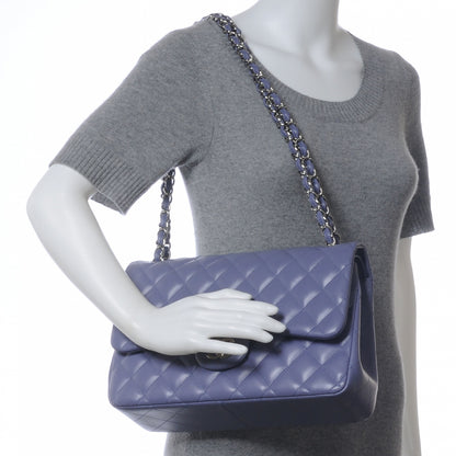 Chanel Lambskin Jumbo Double Flap Lavender 2 of 9