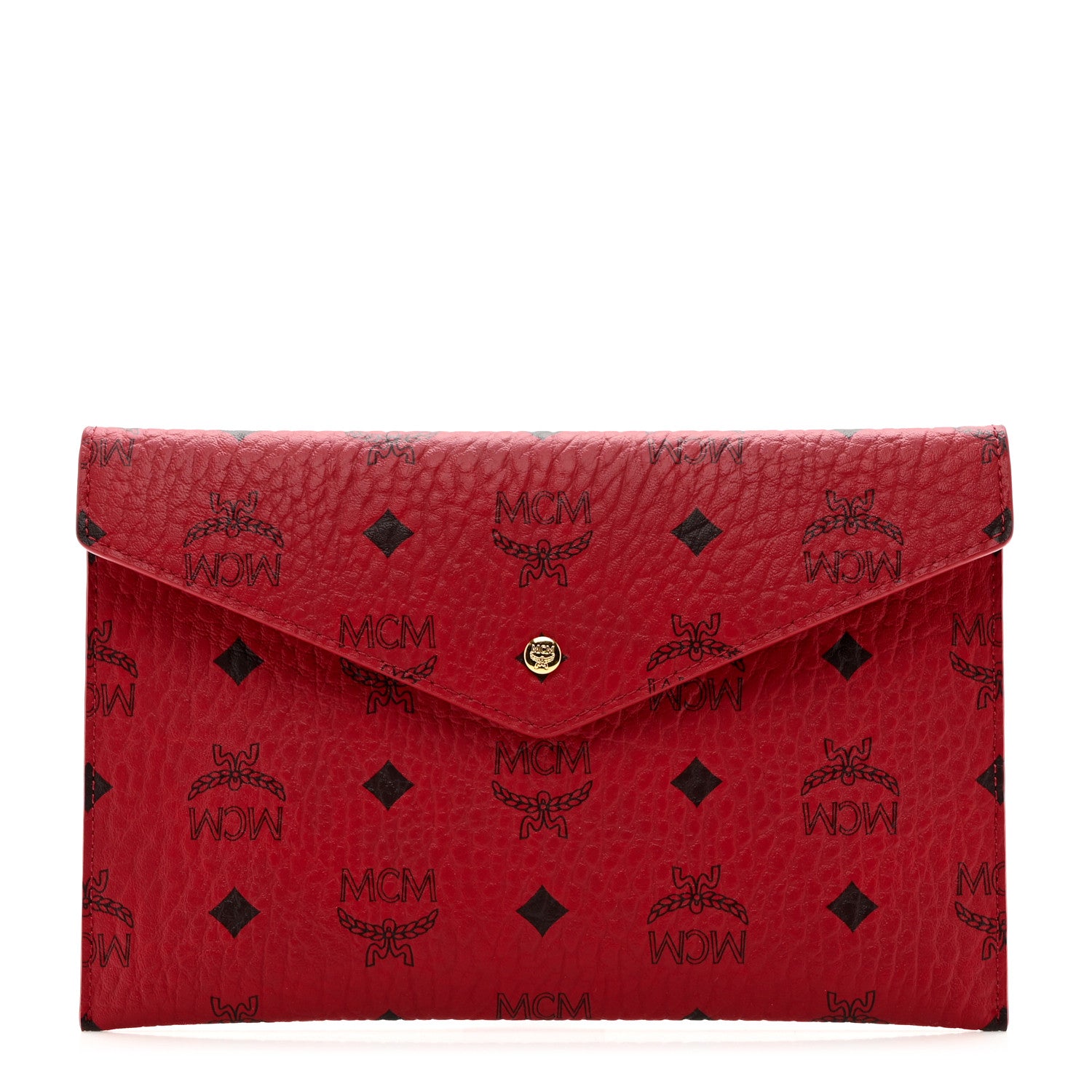 MCM Visetos Envelope Clutch Red 1 of 6