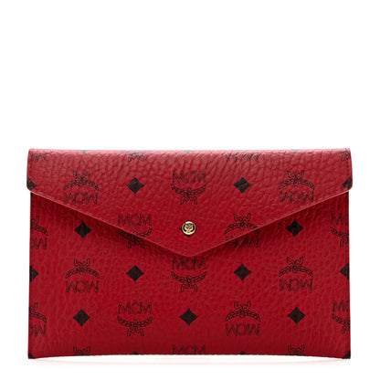 MCM Visetos Envelope Clutch Red 1 of 6