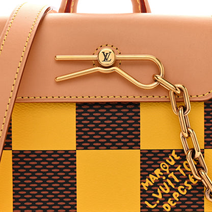 Louis Vuitton Damier Pop Nano Steamer Yellow 7 of 9