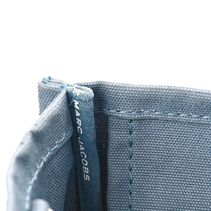 Marc Jacobs Cotton Canvas Medium The Traveler Tote Bag Blue Shadow 10 of 12