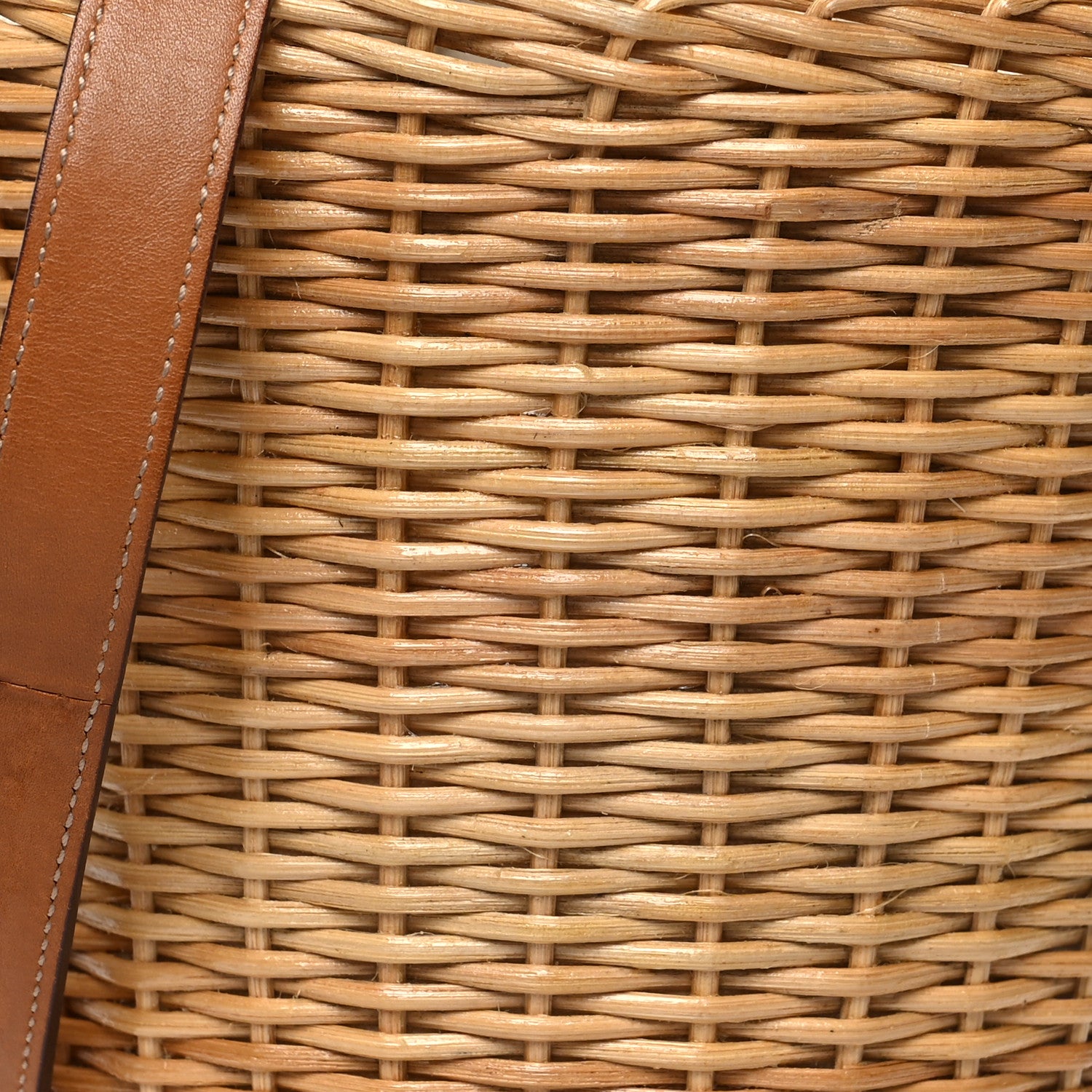 Saint Laurent Wicker Calfskin Panier Basket Tote 7 of 10