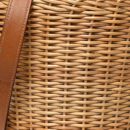 Saint Laurent Wicker Calfskin Panier Basket Tote 7 of 10