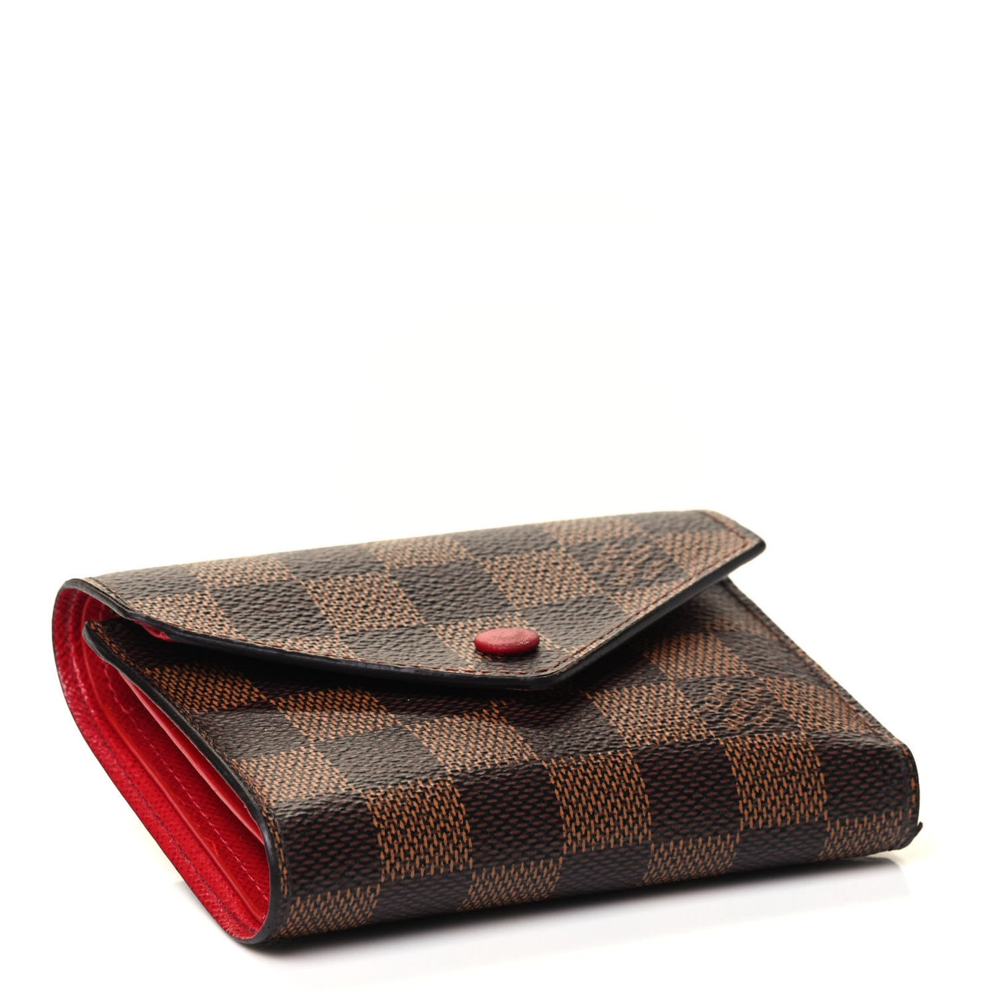 Damier Ebene Victorine Wallet Red