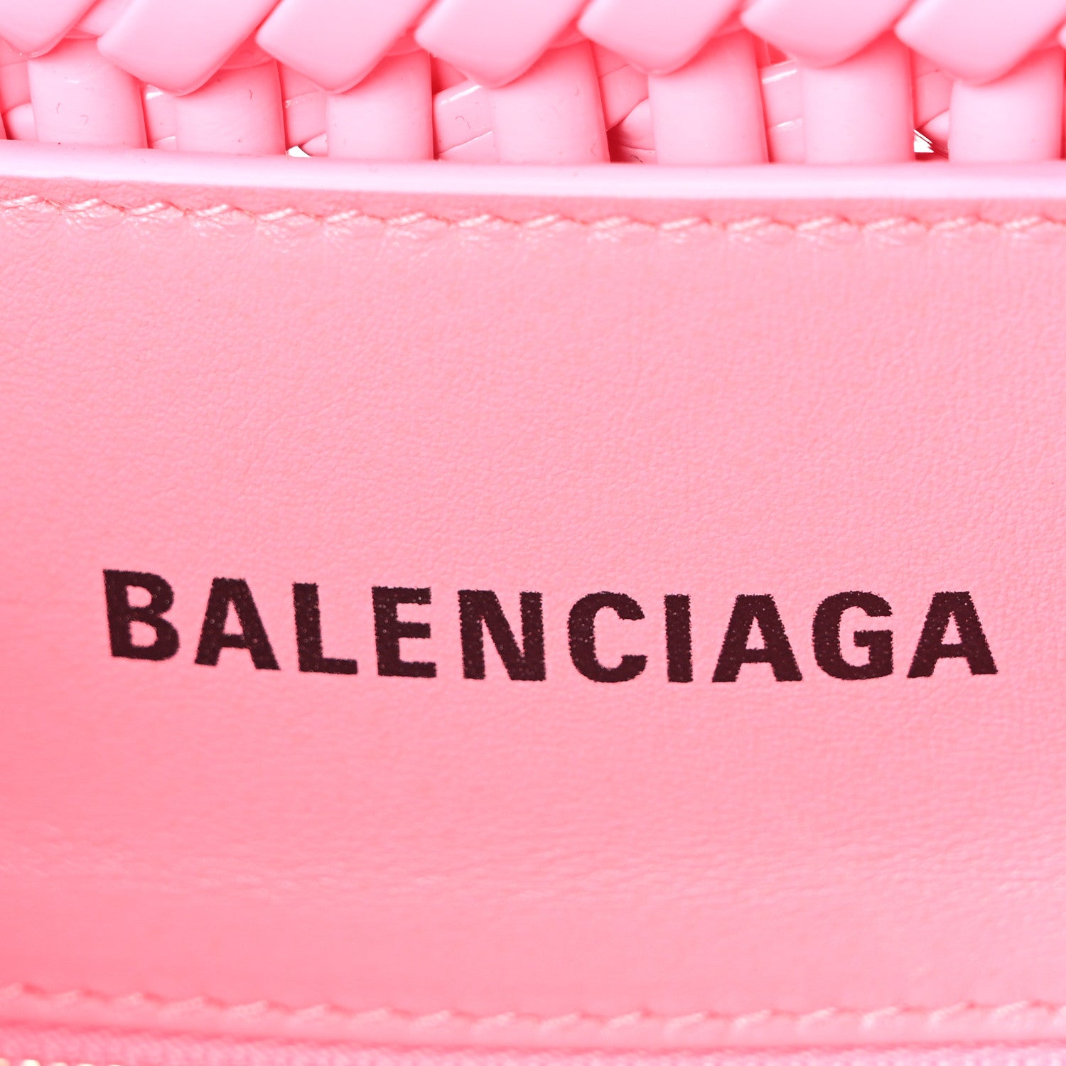 Balenciaga Varnished Faux Calfskin Braided Varnished XS Bistro Basket Violet Roseate 6 of 9
