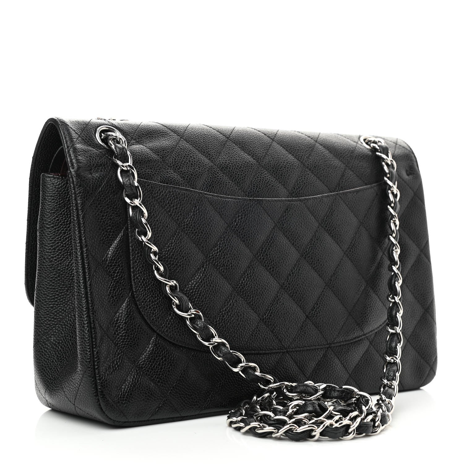 Chanel Caviar Quilted Jumbo Double Flap Black 3 of 10