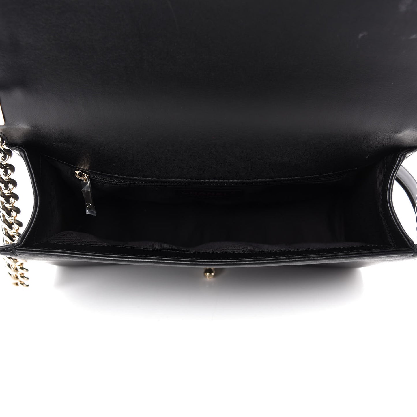 Lambskin Quilted New Medium Boy Flap Black