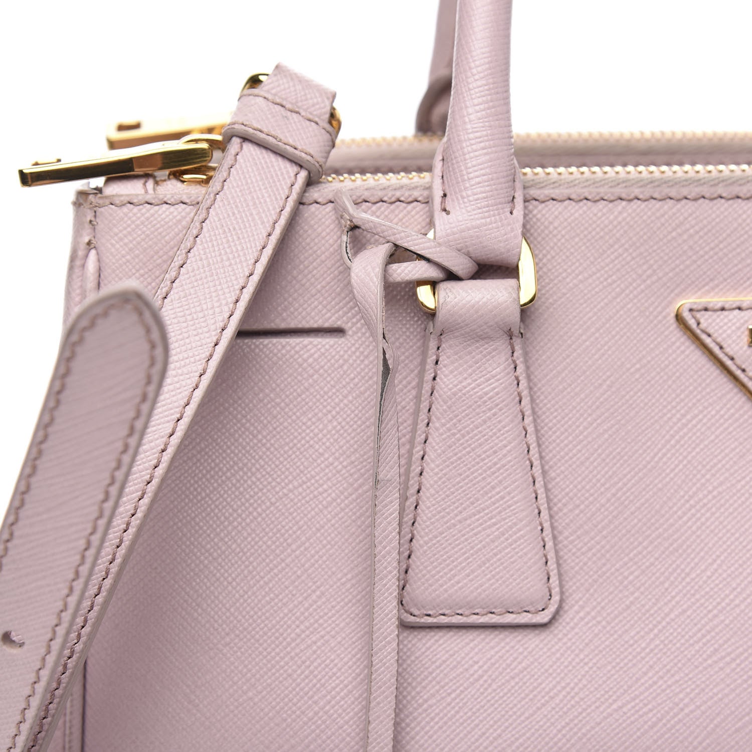 Prada Saffiano Small Galleria Double Zip Tote Mughetto 17 of 20