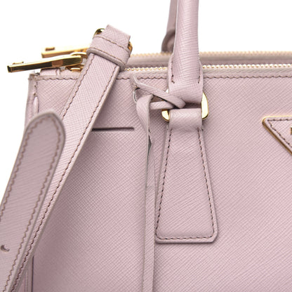 Prada Saffiano Small Galleria Double Zip Tote Mughetto 17 of 20