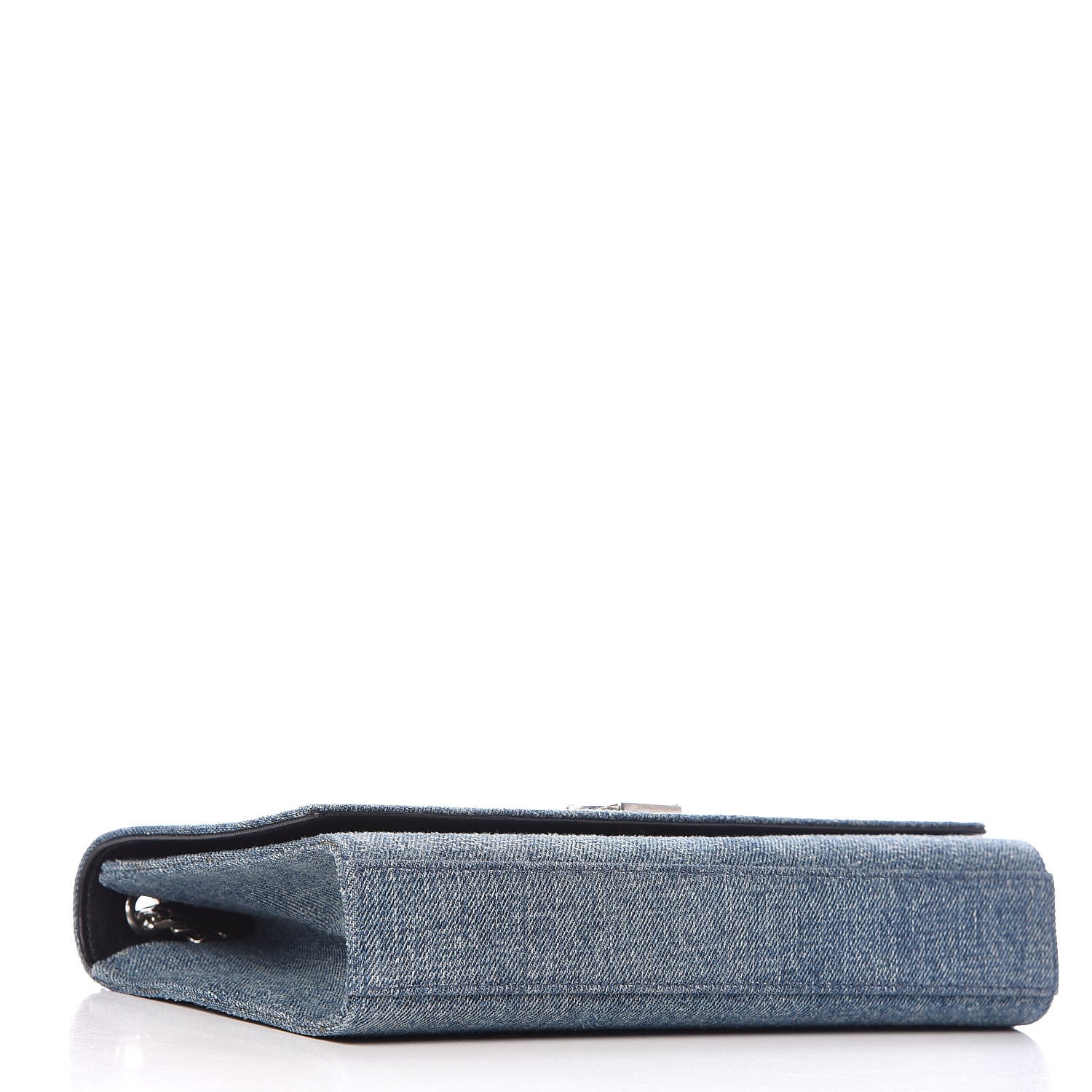 Saint Laurent Denim Medium Classic Monogram Kate Satchel Light Blue 4 of 10
