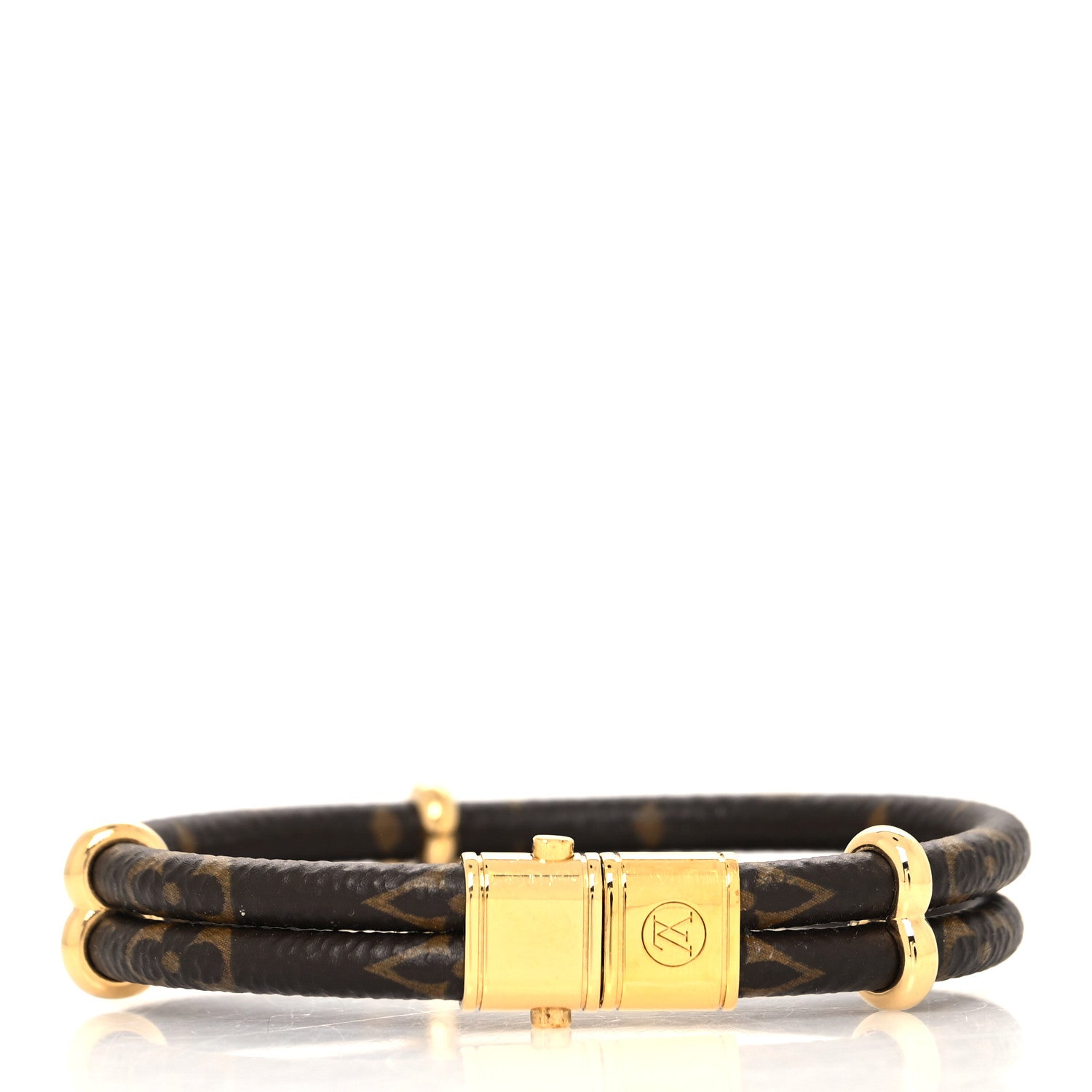 Louis Vuitton Monogram Keep It Twice Bracelet 17 3 of 5