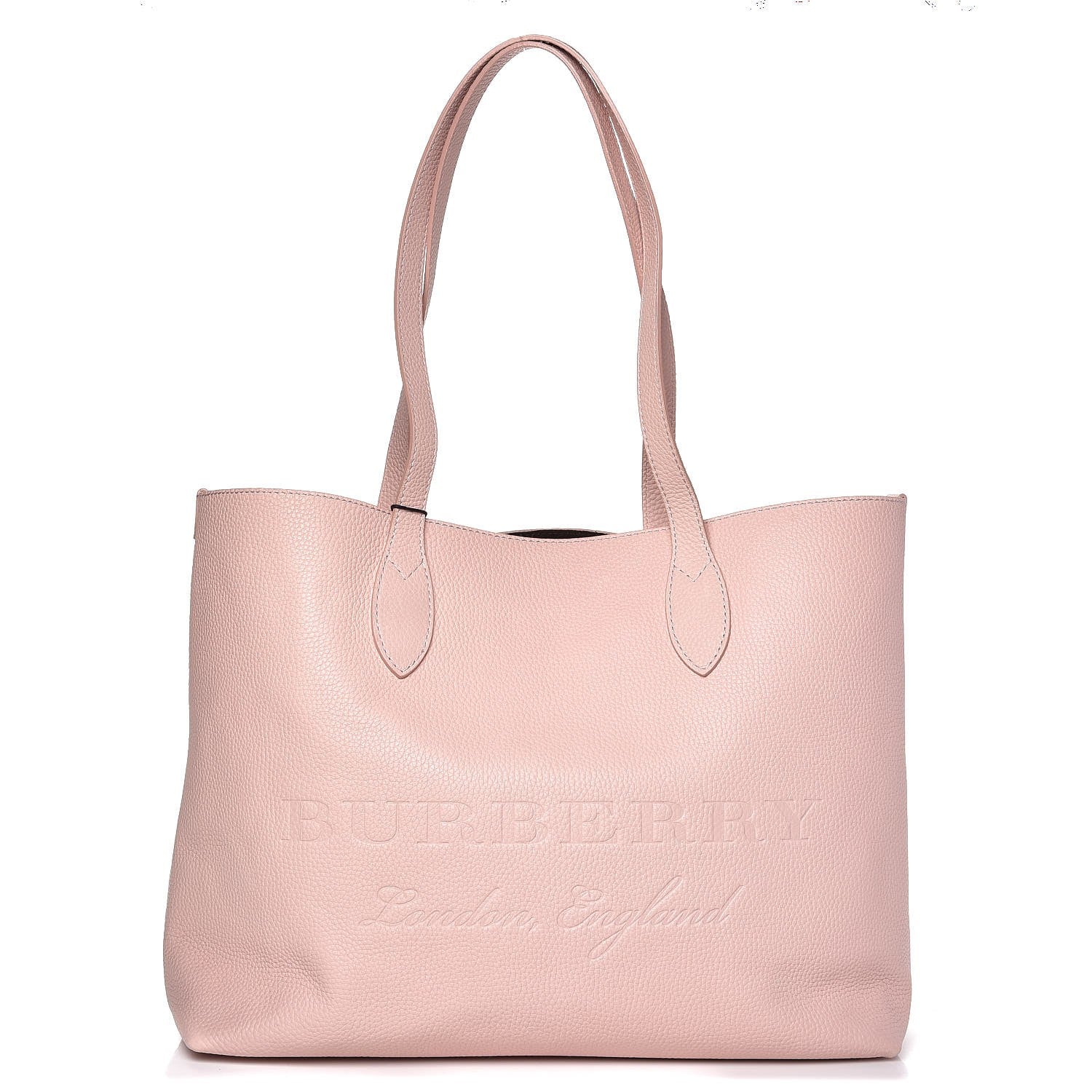 Burberry Grainy Calfskin Remington Tote Pale Ash Rose 1 of 12