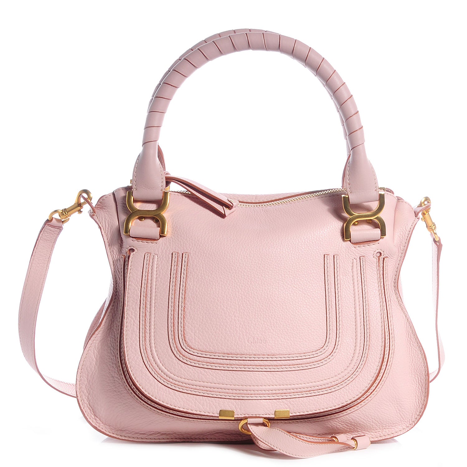 Chloe Calfskin Medium Marcie Satchel Nude Pink 1 of 10