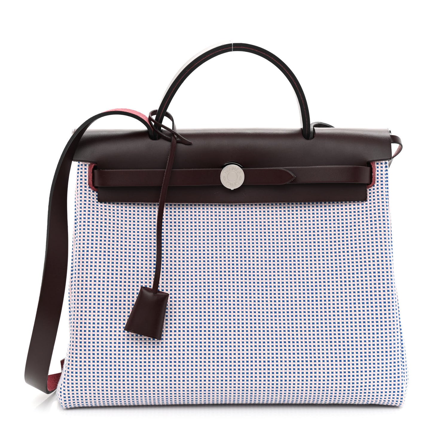 Criss Viking Vache Hunter Herbag Zip Retourne 31 PM Ecru Mauve Bleu Billard Rouge Sellier