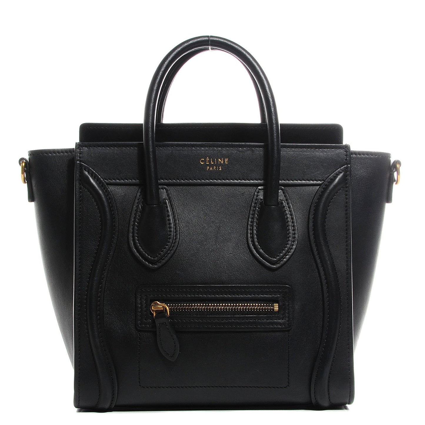 Smooth Calfskin Nano Luggage Black