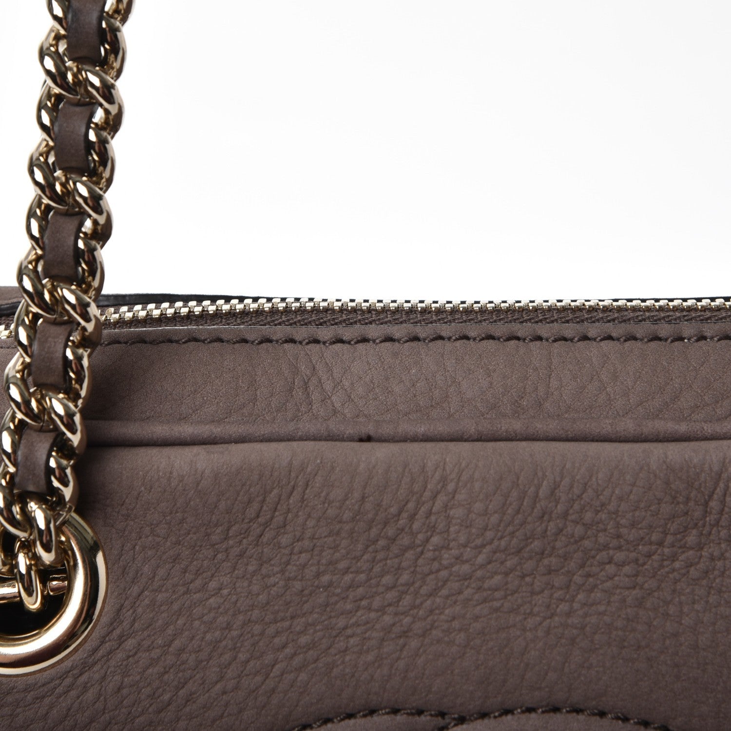 Gucci Vitello Range Small Soho Bowler Grey Field 8 of 11