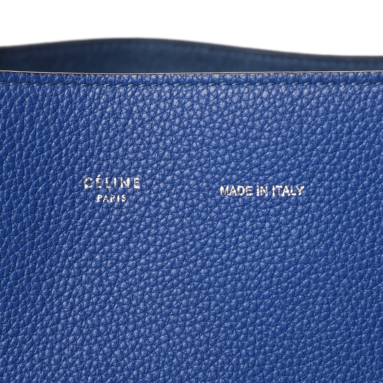Celine Soft Grained Calfskin Small Belt Cabas Lazuli 6 of 9