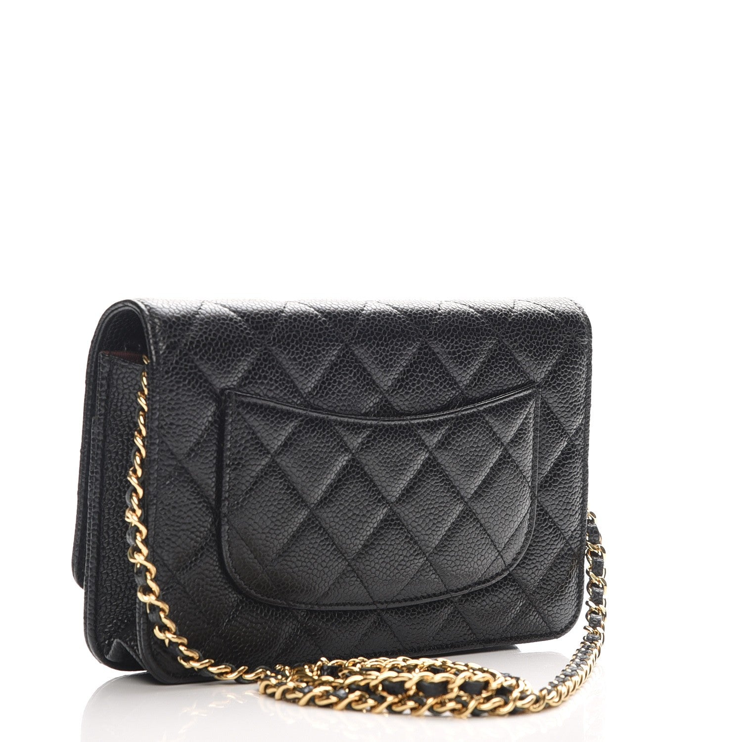 Chanel Caviar Quilted Wallet On Chain WOC Black 3 of 9