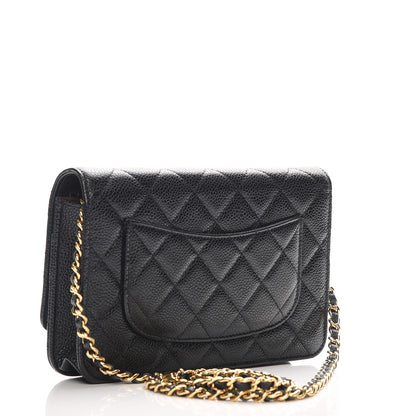 Chanel Caviar Quilted Wallet On Chain WOC Black 3 of 9