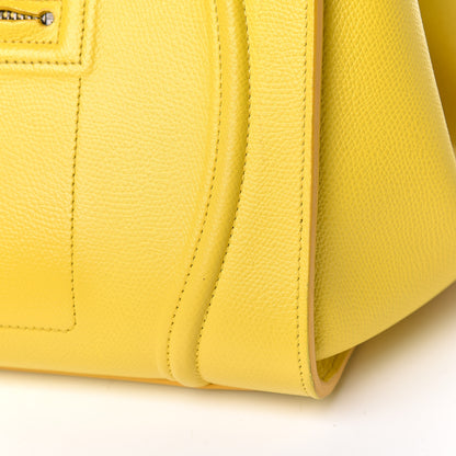 Celine Grained Calfskin Medium Phantom Luggage Yellow 10 of 28