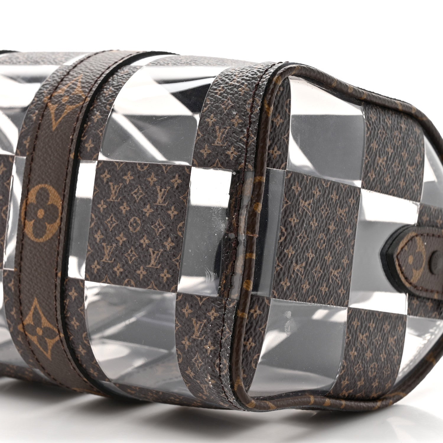 Louis Vuitton PVC Monogram Chess Keepall Bandouliere 25 8 of 13