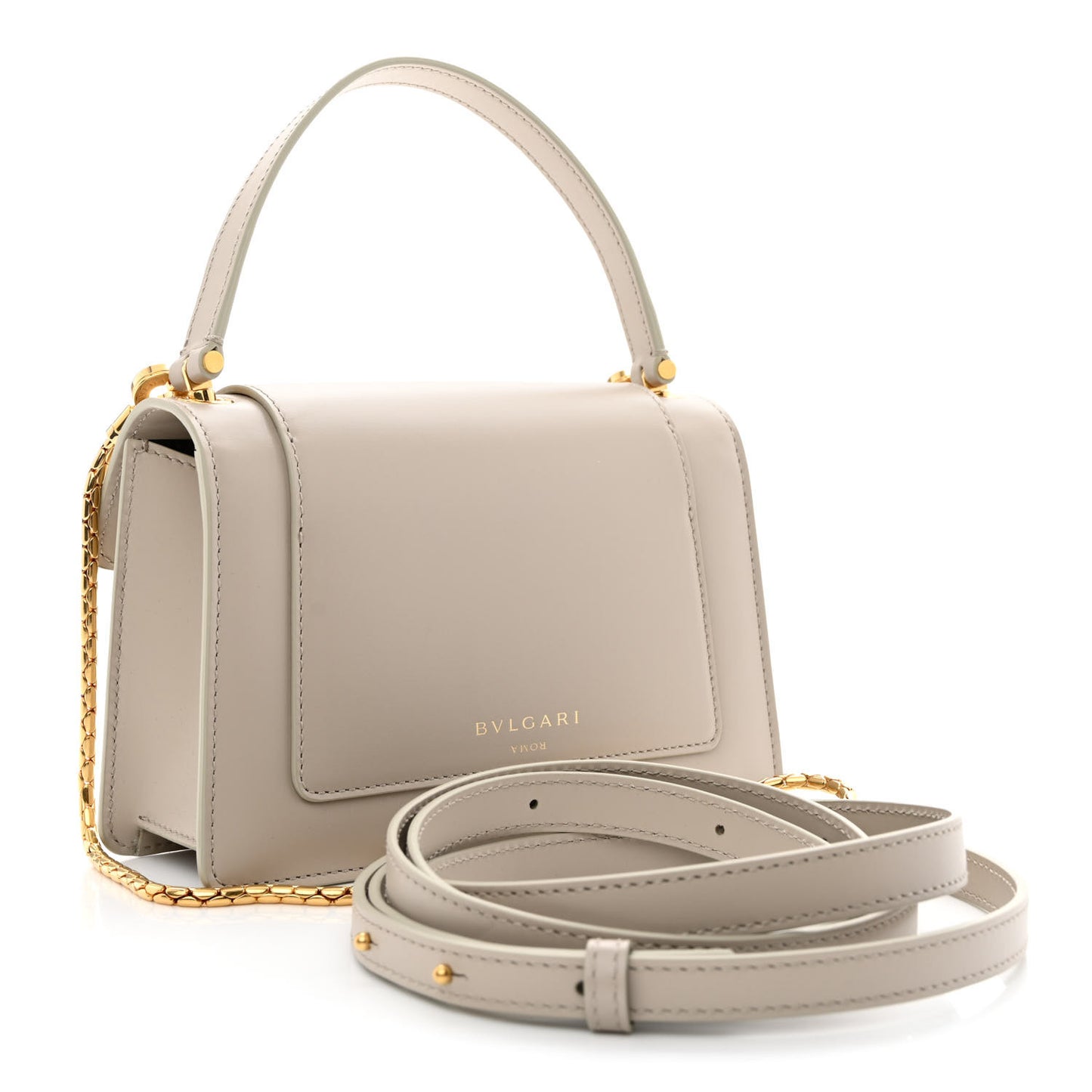x ALEXANDER WANG Calfskin Serpenti Top Handle Belt Bag Grey